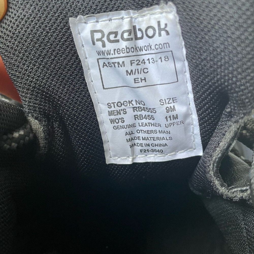 Reebok Black Sport Waterproof Work Boots With Durable Design. Size:9m View 6